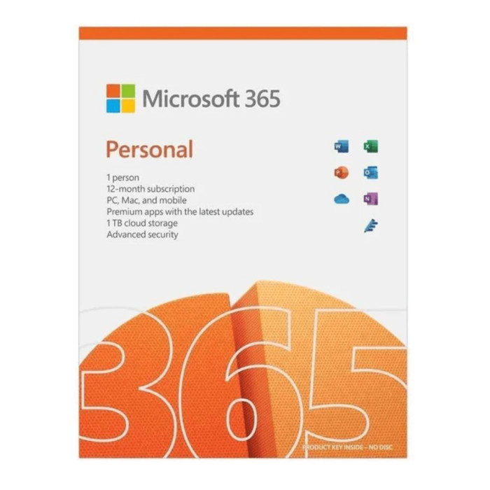 Microsoft 365 Personal 1 Year Subscription (Retail Box)