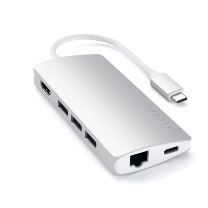 Satechi USB-C Thunderbolt 3 Multi-Port 8-In1 Adapter 4K with Ethernet