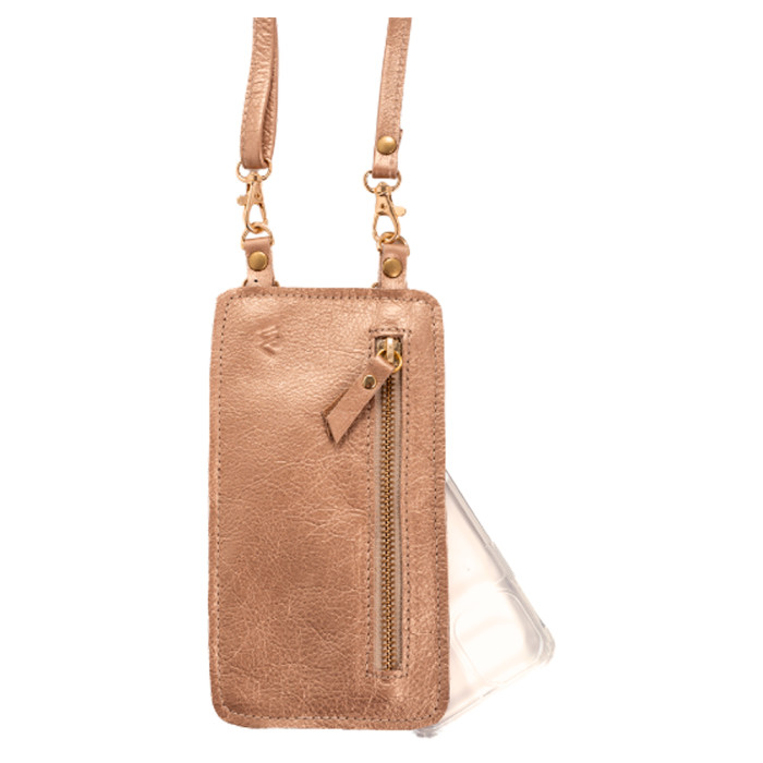 Woman On The Move Metallic Gold Leather Purse & Strap with Gold Studs