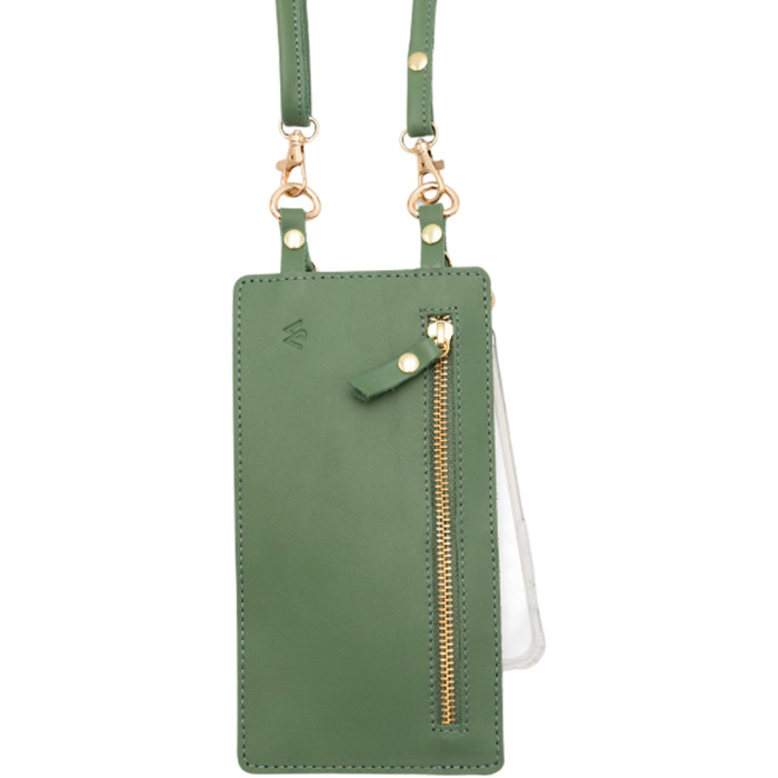 Woman On The Move Sage Purse and Strap with Gold Studs
