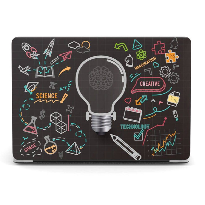 Designer Case - Light Bulb Moments in Black for Macbook Air 13-inch M2/M3