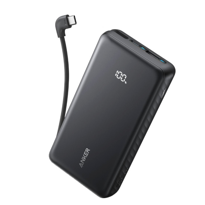 Anker Zolo Power Bank 20000mAh 22.5W With Built-In USB-C Cable