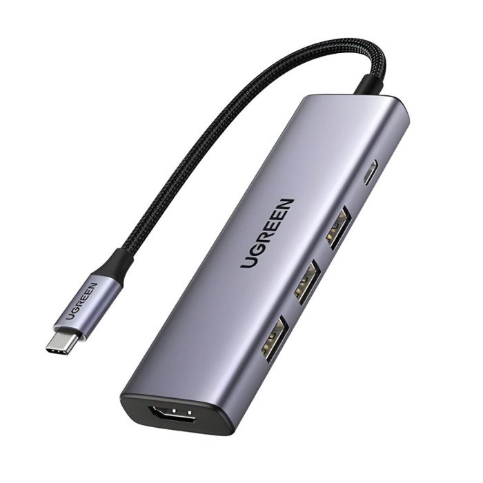 Ugreen Revodok 5-in-1 Type-C Hub | 4K HDMI | Type-C | USB3.0