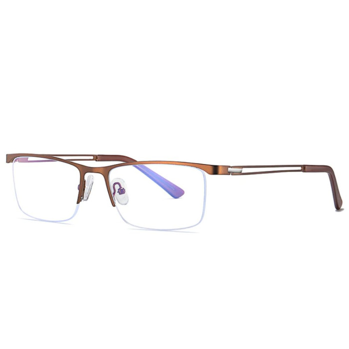 Sophie Moda Anti-Blue Light Ultra Slim Half Metal Frame