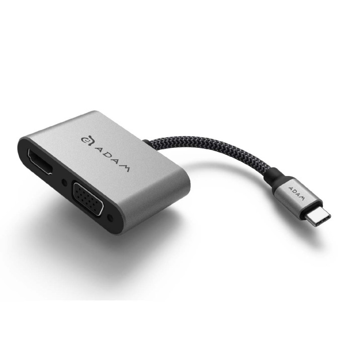 Adam Elements CASA Hub VH1 USB-C to VGA / HDMI Adapter