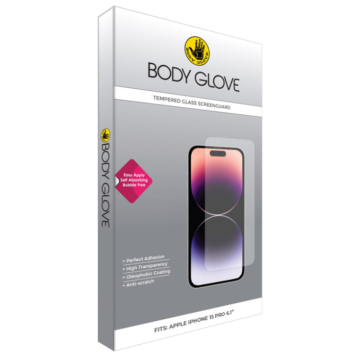 Body Glove Tempered Glass for iPhone 15