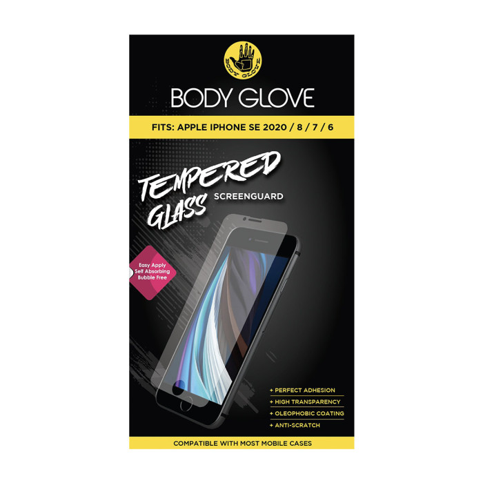 BodyGlove Tempered Glass for iPhone SE (2020)/8/7/6