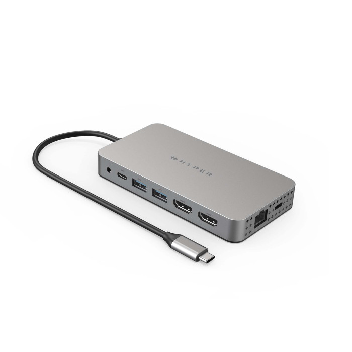 HyperDrive Dual 4K HDMI 10-in-1 USB Type-C Hub for M1/M2 MacBook