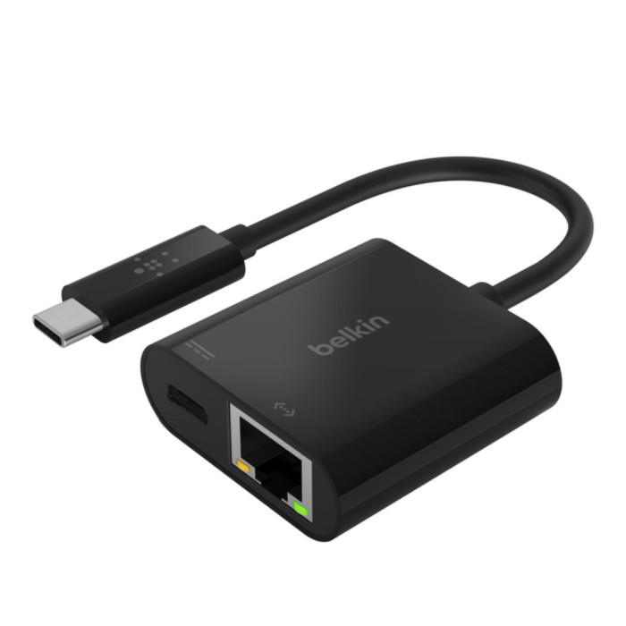 BELKIN USB-C to Ethernet adapter with Power Delivery up to 60W 