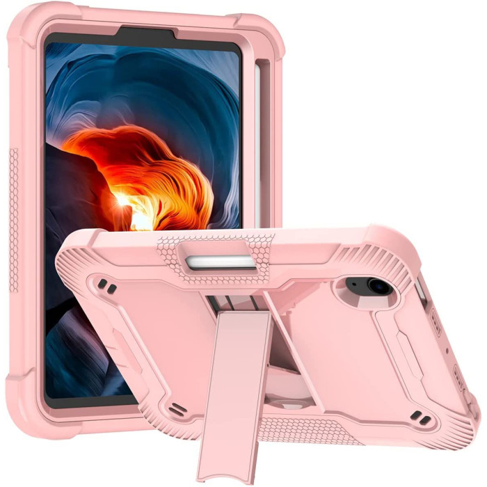 TUFF-LUV Rugged Armour Case & Stand for Apple iPad mini 6 - Pink