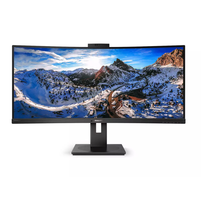 Philips Pro Monitor, 34" Curved UltraWide LCD Monitor with USB-C & Webcam