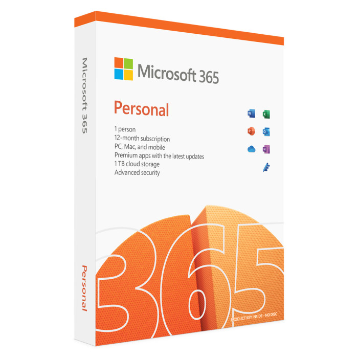 Microsoft 365 Personal 1 Year Sub Retail Box