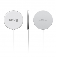 Snug Magnetic Wireless Charger Max 15W Type-C - Silver
