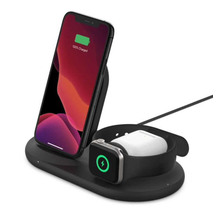 Belkin BOOST↑CHARGE PRO 3-in-1 Wireless Charging Pad with MagSafe