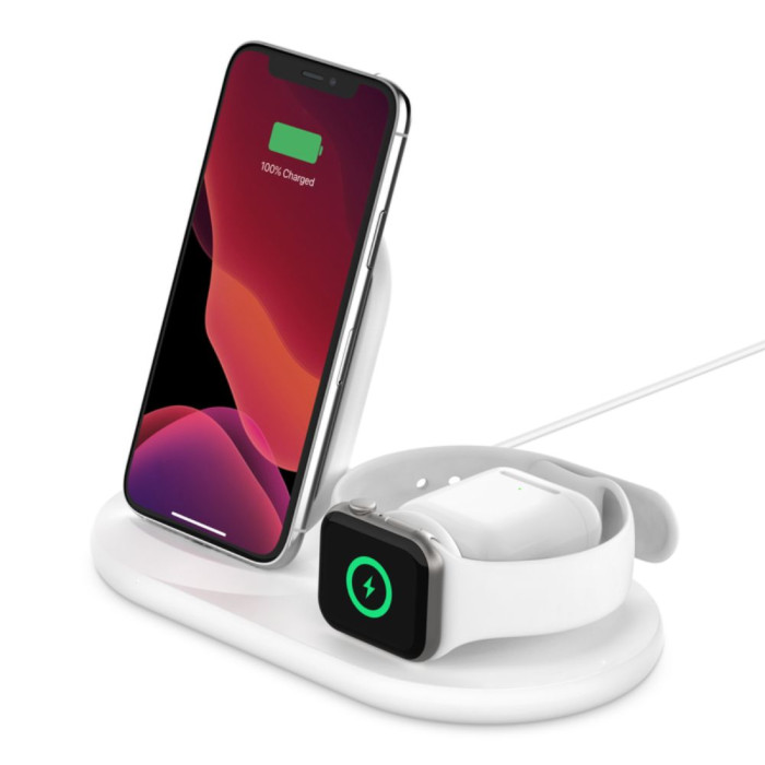 Belkin BOOST↑CHARGE PRO 3-in-1 Wireless Charging Pad with MagSafe