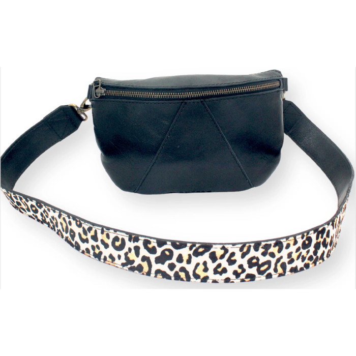 Antelo Ruby Eclipse Leather Crossbody Leopard Strap Limited Edition