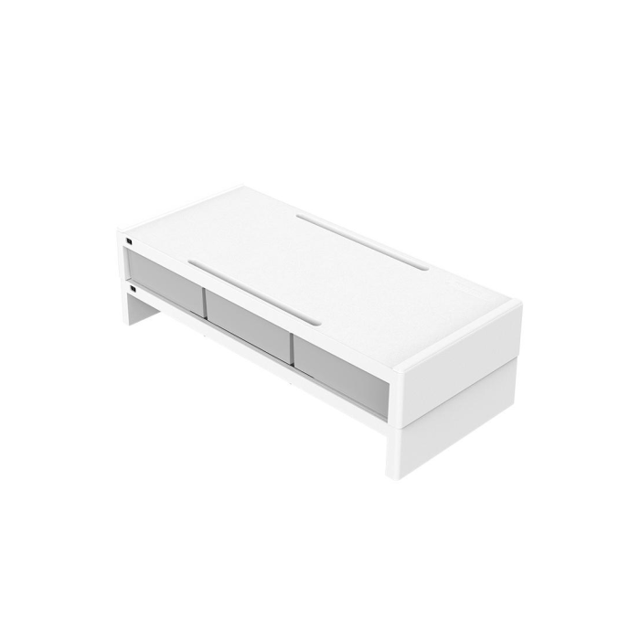 ORICO 14cm Desktop Monitor Stand with Drawers - White